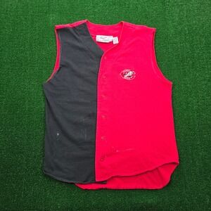Cincinnati Reds Shirt Mens Medium/Large Button Up Sleeveless Vintage‎ Admit One